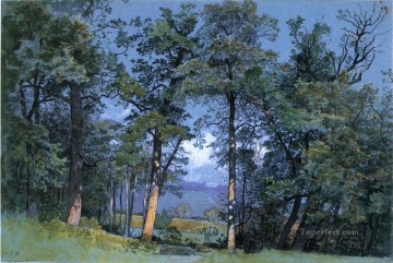  Stanley Canvas - Coppet Lake Geneva scenery William Stanley Haseltine woods forest